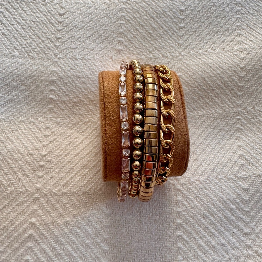 Victoria Emerson Gold Bracelet Set